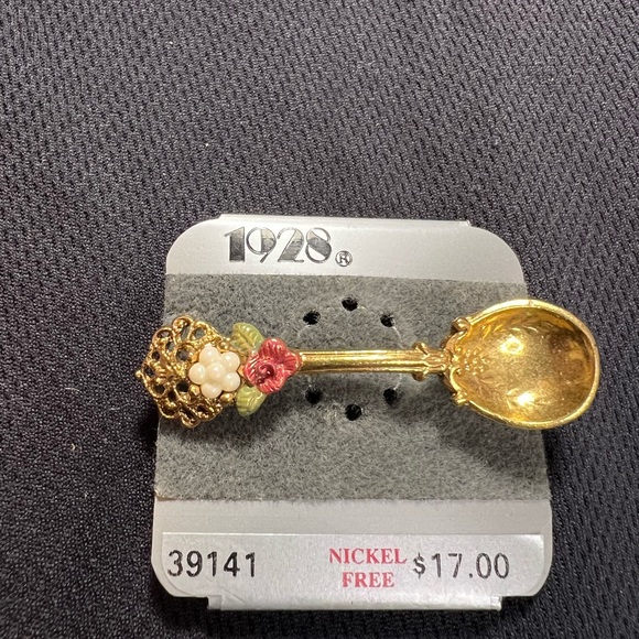 1928 Jewelry - 1928 Brooch Golden Spoon number edition NWT